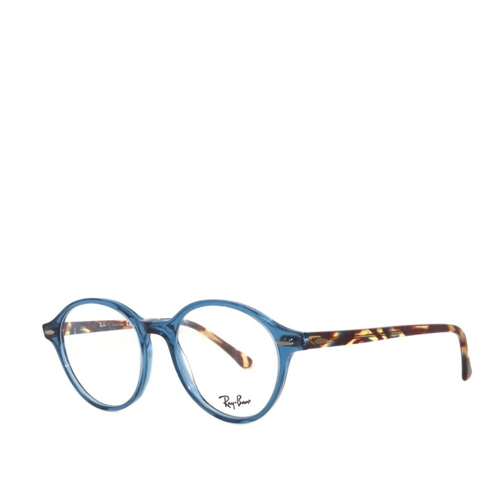 Ray Ban RX7118 8022 48 Blue Tortoise Eyeglasses Rayban 7118